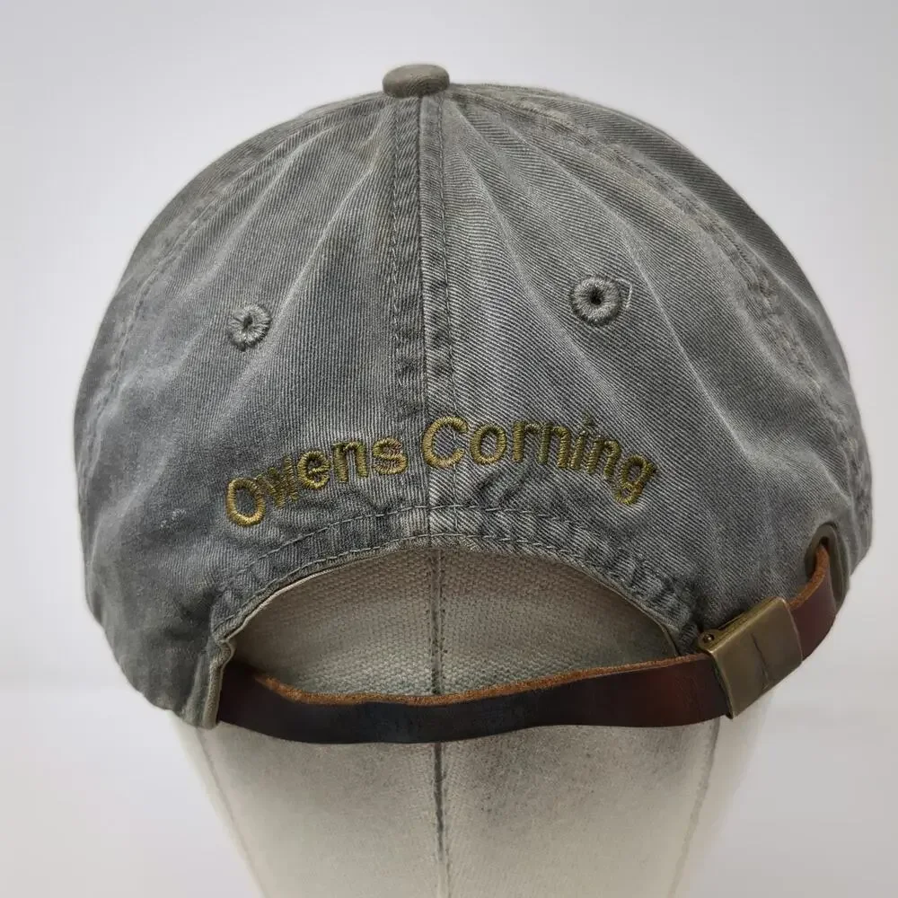 Adams Baseball Cap Gray One Size Owens Corning r.k. Miles Slideback Hat